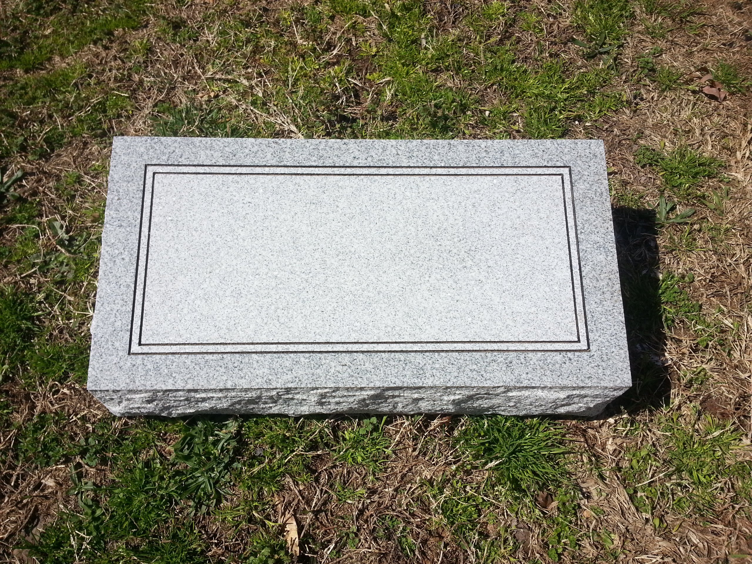 Granite Headstone 20"x10"x6" Bevel - Amazon.com