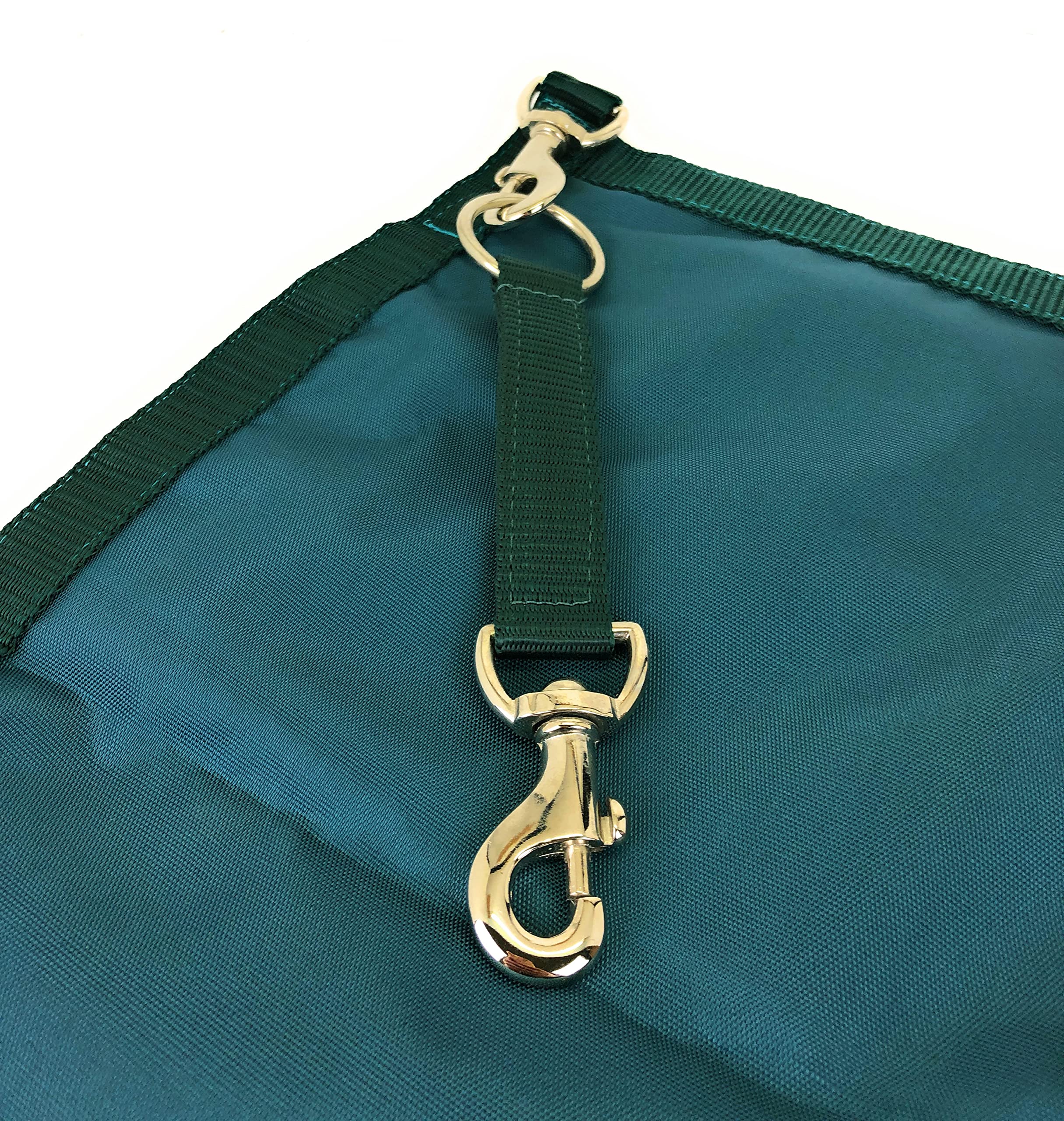 Horses, Portail de Box, En Nylon, Adapté pour être Fixé à la Plupart des Box, Assorti à la Sacoche Horses (vert)