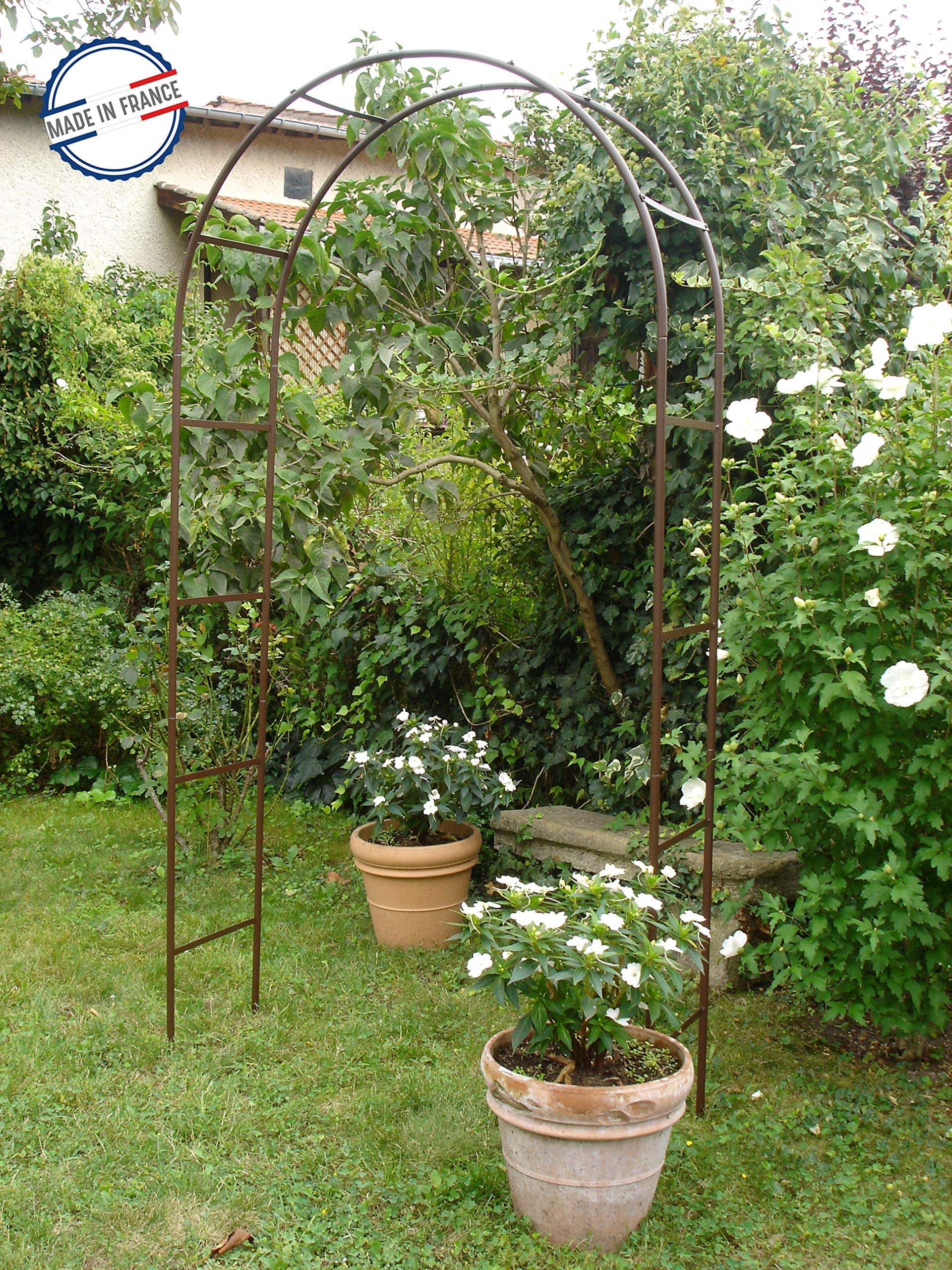 Louis Moulin Arche Tube Rond 20 Classique 130x40x250 cm - Fer Vieilli - Made in France