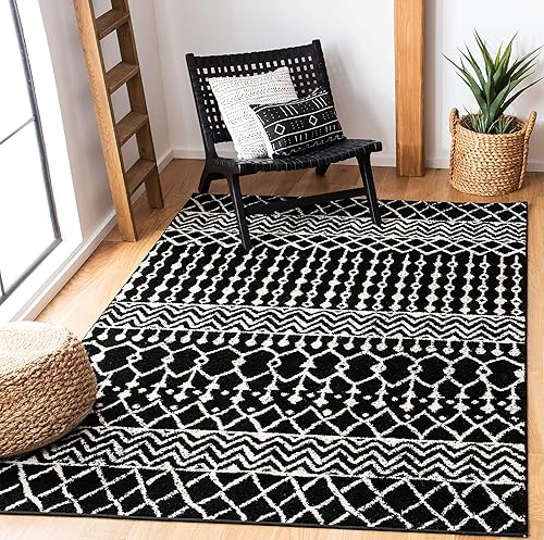 Miniatura 102 de SAFAVIEH - Alfombra de la colección Tulum, modelo TUL270C, diseño marroquí bohemio desgastado, no suelta pelusa y fácil de limpiar, ideal para sala