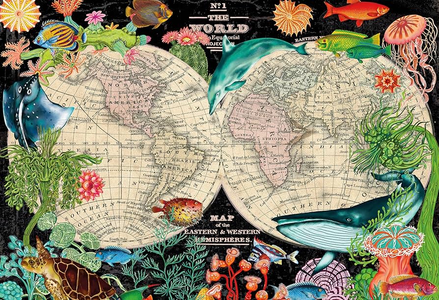 製造終了品　レア　2000ピース　世界地図　ジグソーパズル Amazon | Ceaco - 世界地図 - 2000ピース ジグソーパズル