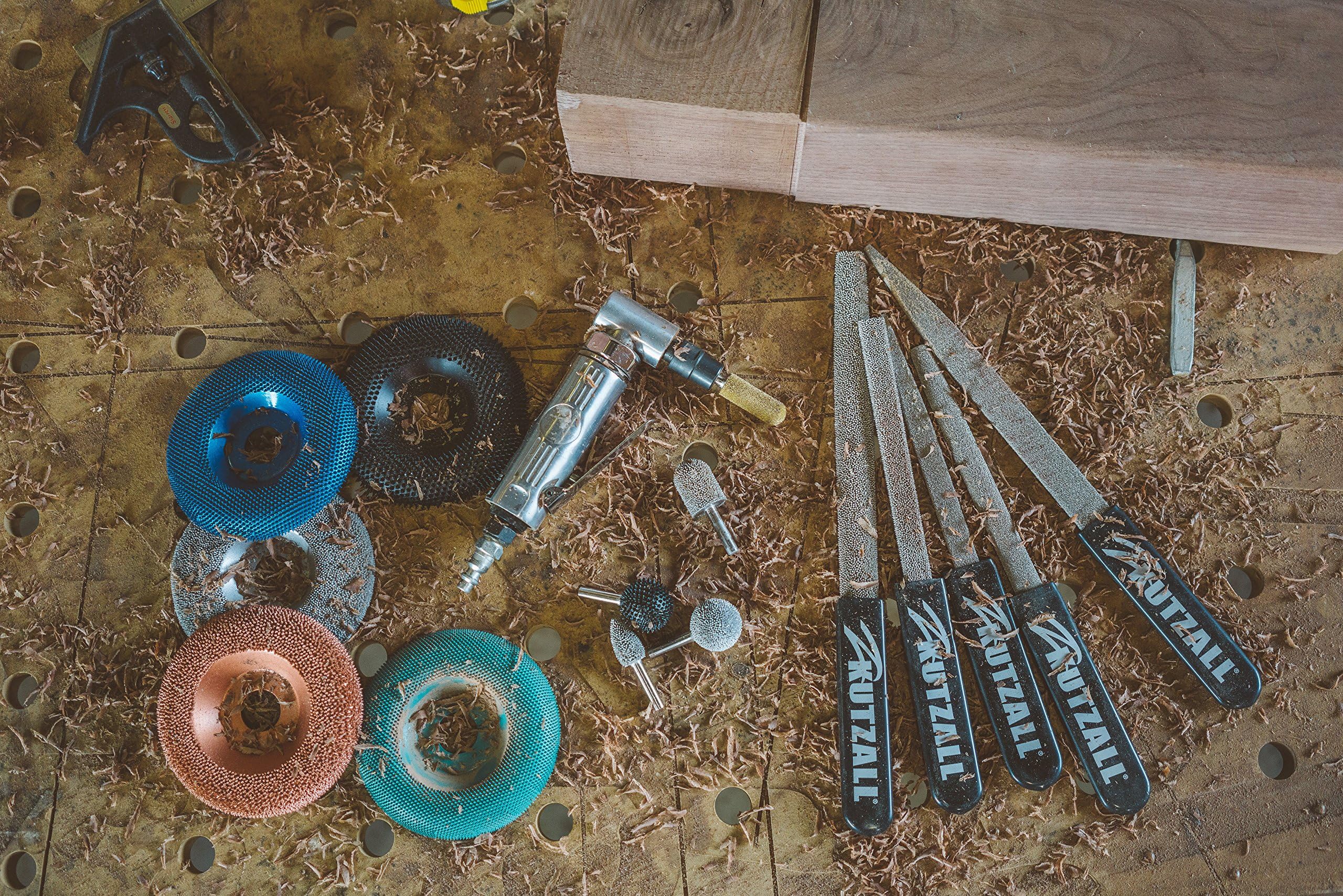 Set 4 Frese Rotanti Kutzall - Grana Molto Grossa, Albero 1/8", Per Legno E Materiali Soffici - Foto 3