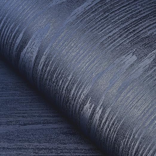 FunStick Navy Blue Stained Wood Contact Paper for Peel and