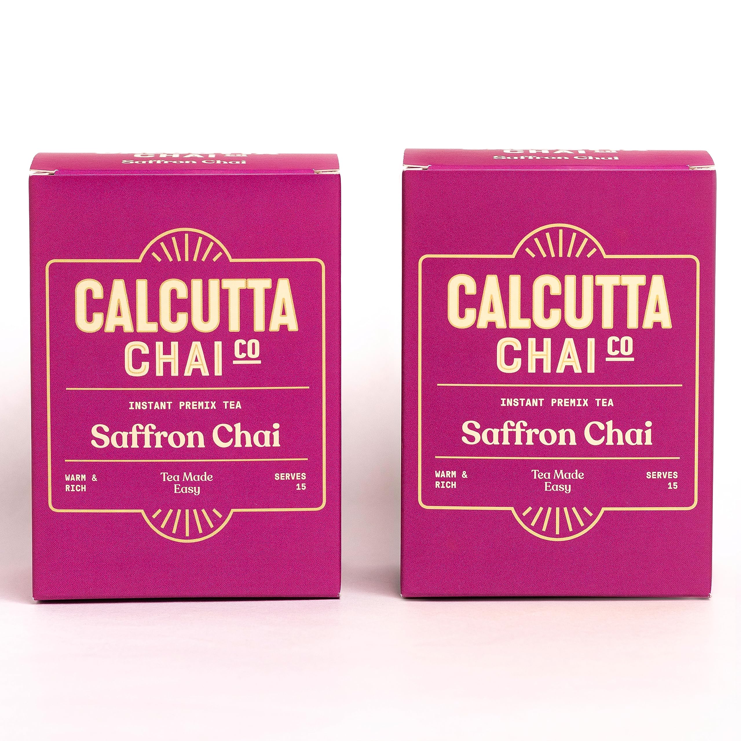 Calcutta Chai Co - Saffron Chai | Instant Tea Premix | 30 Sachets | 420g - Pack of 2 | Made with Assam Tea | Added Natural Spices | Less Sugar (B0CHFSM5KB) Amazon Price History, Amazon Price Tracker