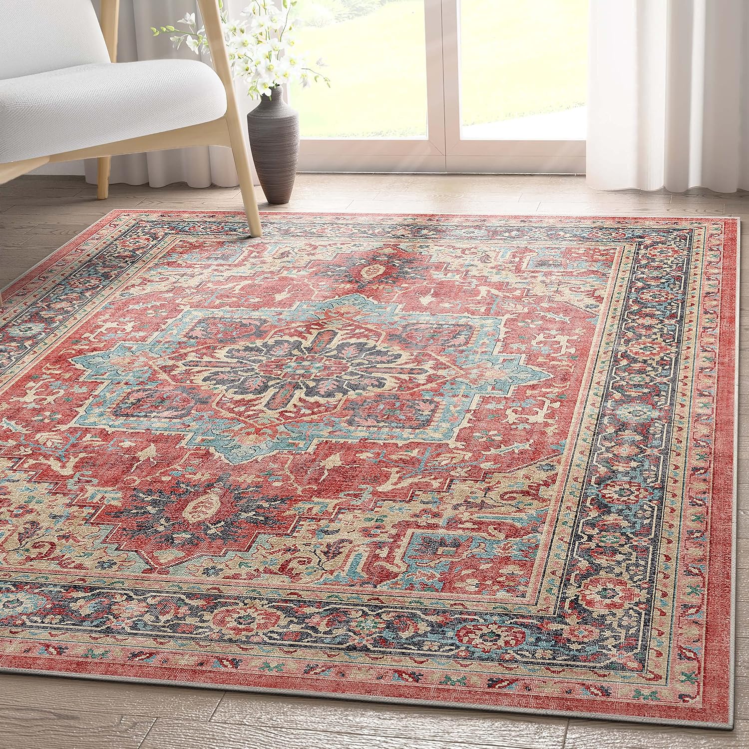Well Woven Apollo Flatwoven Tirana Red 3'3" x 5' Area Rug