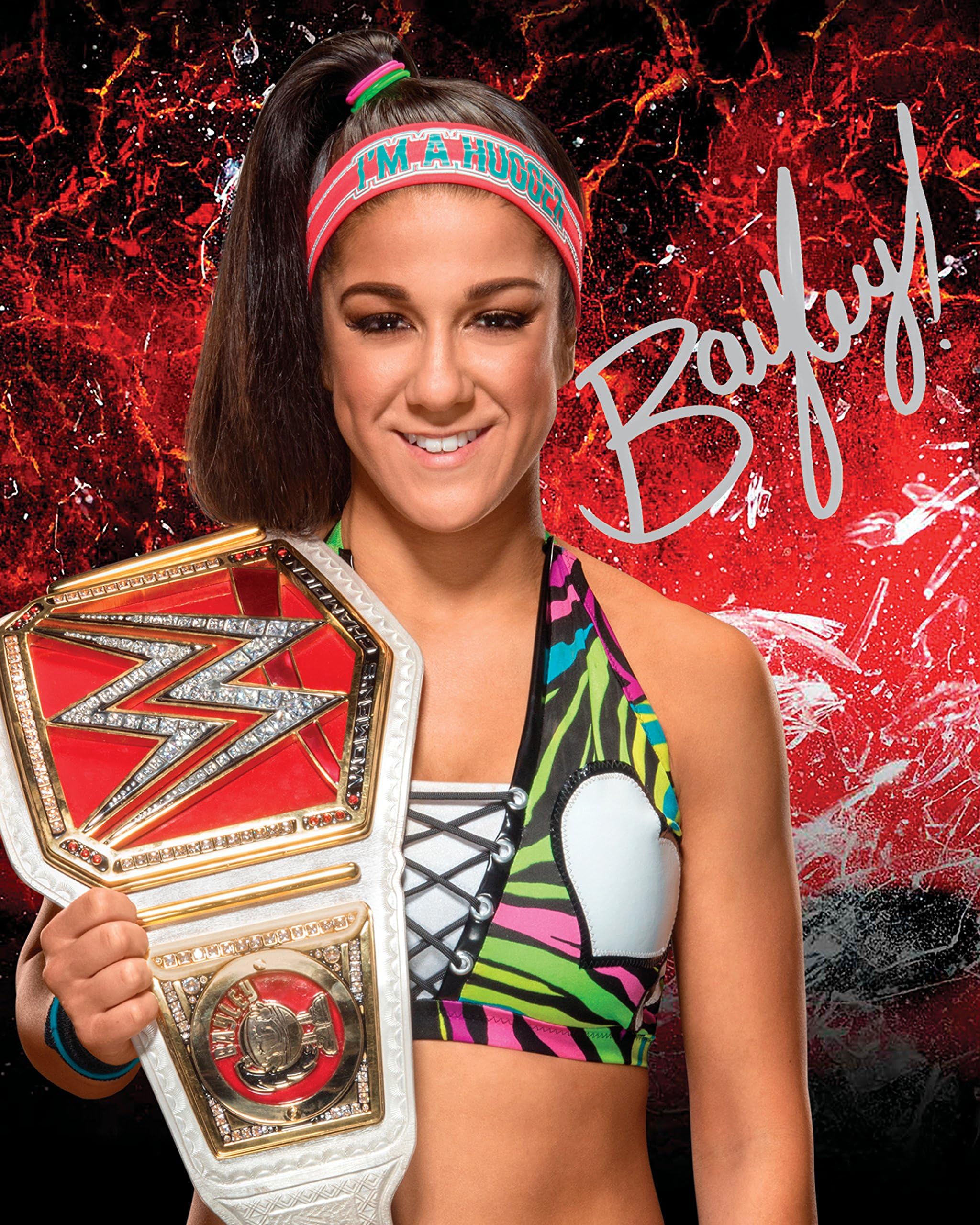 BAYLEY WWE #2 | Signed Lab Photo Reprint | 10x8 Size to Fit 10x8 Inch Frames | Lab Quality | Photo Display | Present Gift Collectible