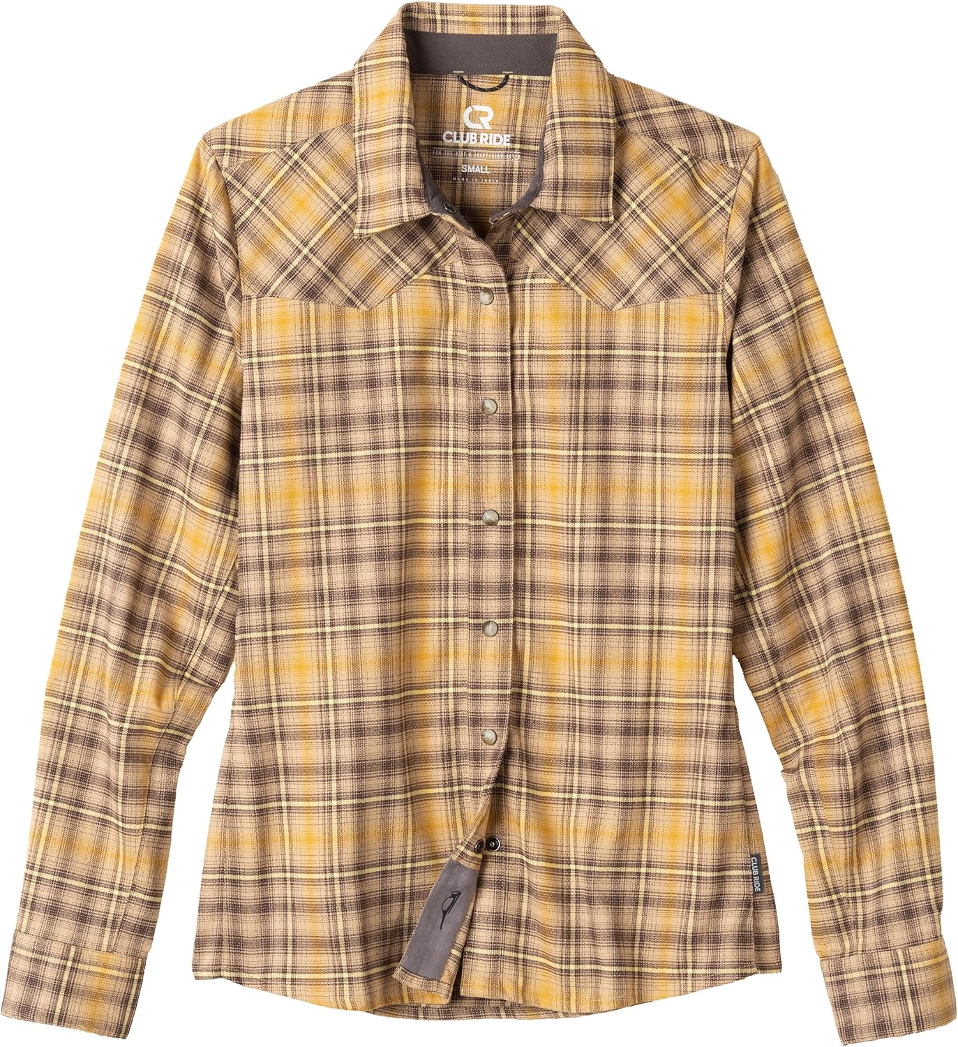 Club Ride Women's Liv'n Flannel Shirt - Stylish & Versatile Comfort for Biking and Hiking Outdoor Adventures