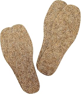2 Pairs Adult Felt Insoles for Women and Men Unisex 100% Pure Wool for Winter Shoes, Rain Boots & Outdoor Activities - Cozy & Warm for Cold and Wet Weather 6 mm Thick, Size 7W/5.5M by Valenoks - coolthings.us
