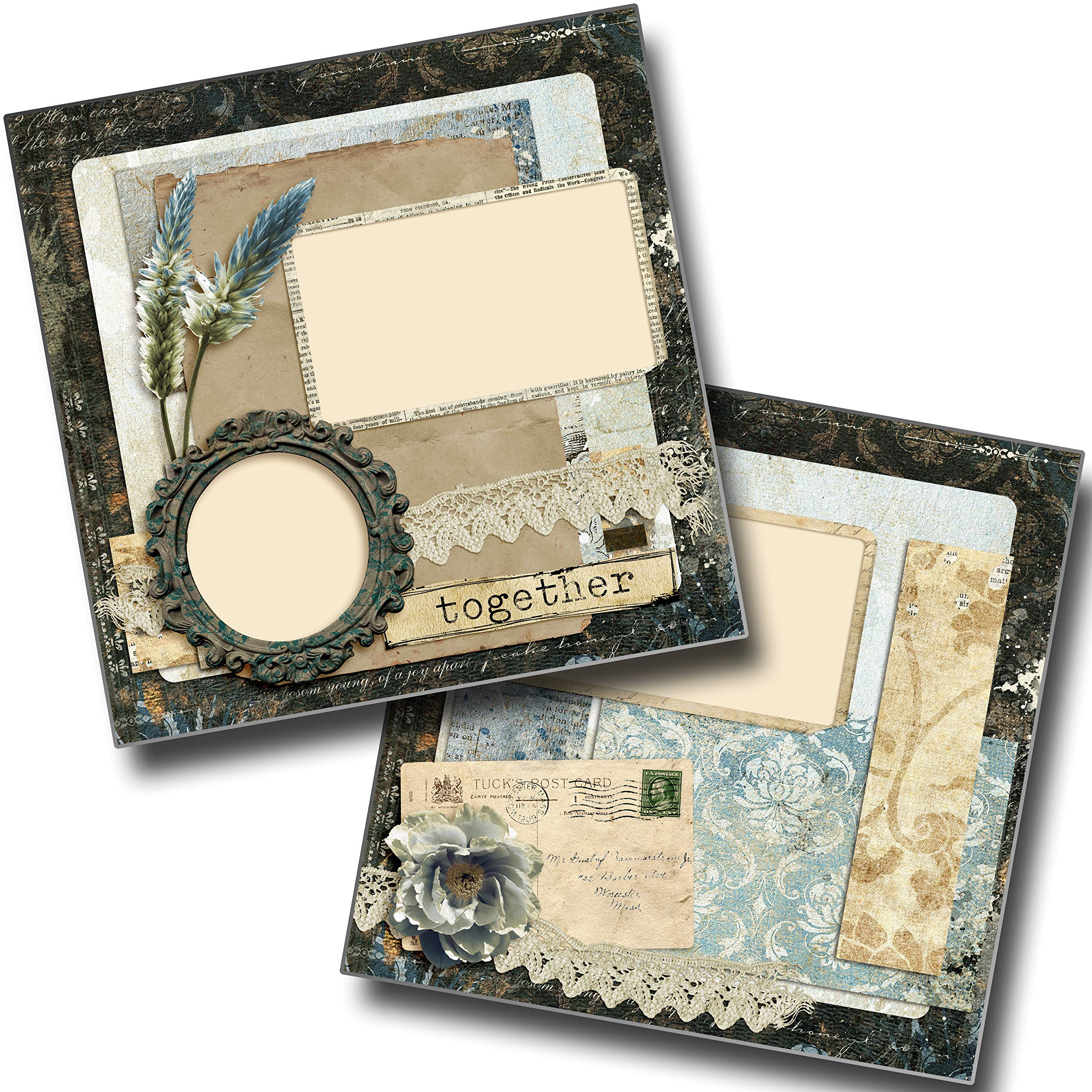 大売り出し！Made in U.S.A. catalog & Scrapbook Amazon.com: Vintage Together - Premade Scrapbook Pages - EZ Layout