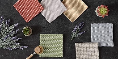 Miniatura 6 de DII Everyday Kitchen Collection - Juego de paños de cocina surtidos, 12 x 12 pulgadas, oro miel, 5 unidades