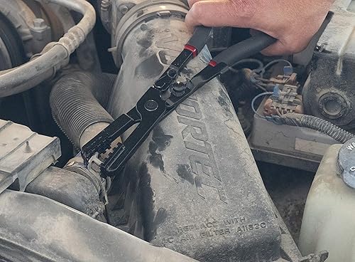 Miniatura 2 de Lisle 17480 Alicates de abrazadera de manguera curvados y rectos