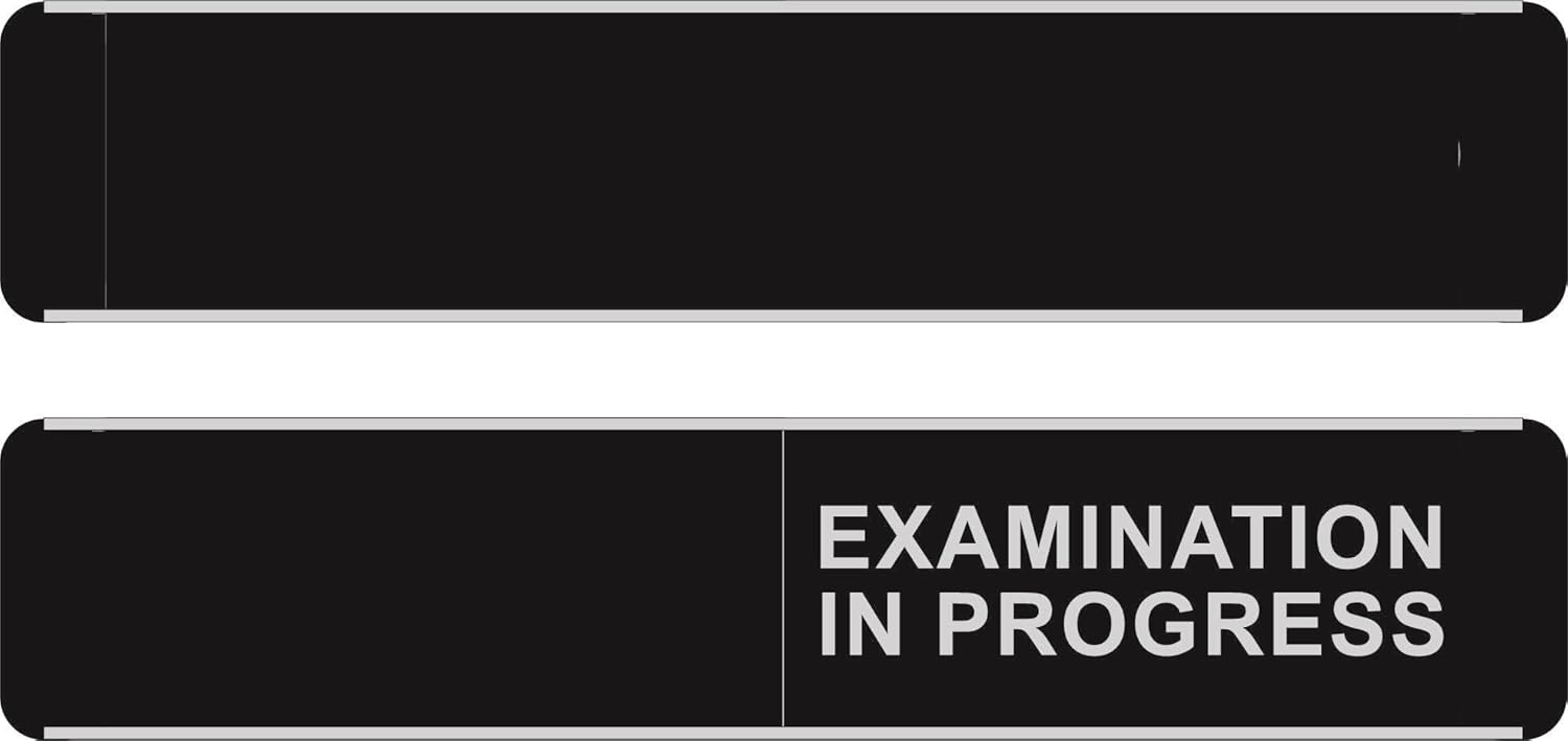 SECO OPEN/CLOSED Sliding Meeting Room Sign – 10.03" x 2.05" – Aluminium & PVC