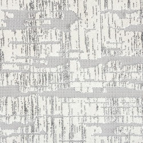 Miniatura 8 de Alfombra impermeable de yute gris/gris para pasillo de 2 x 8 pies, para interiores y exteriores, para patio, terraza, entrada, jardín, porche,