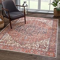 Vista 72 de Bloom Rugs Alfombra de pasillo lavable antideslizante de 7 pies – Beige/Gris Camino tradicional para entrada, pasillo, baño y cocina