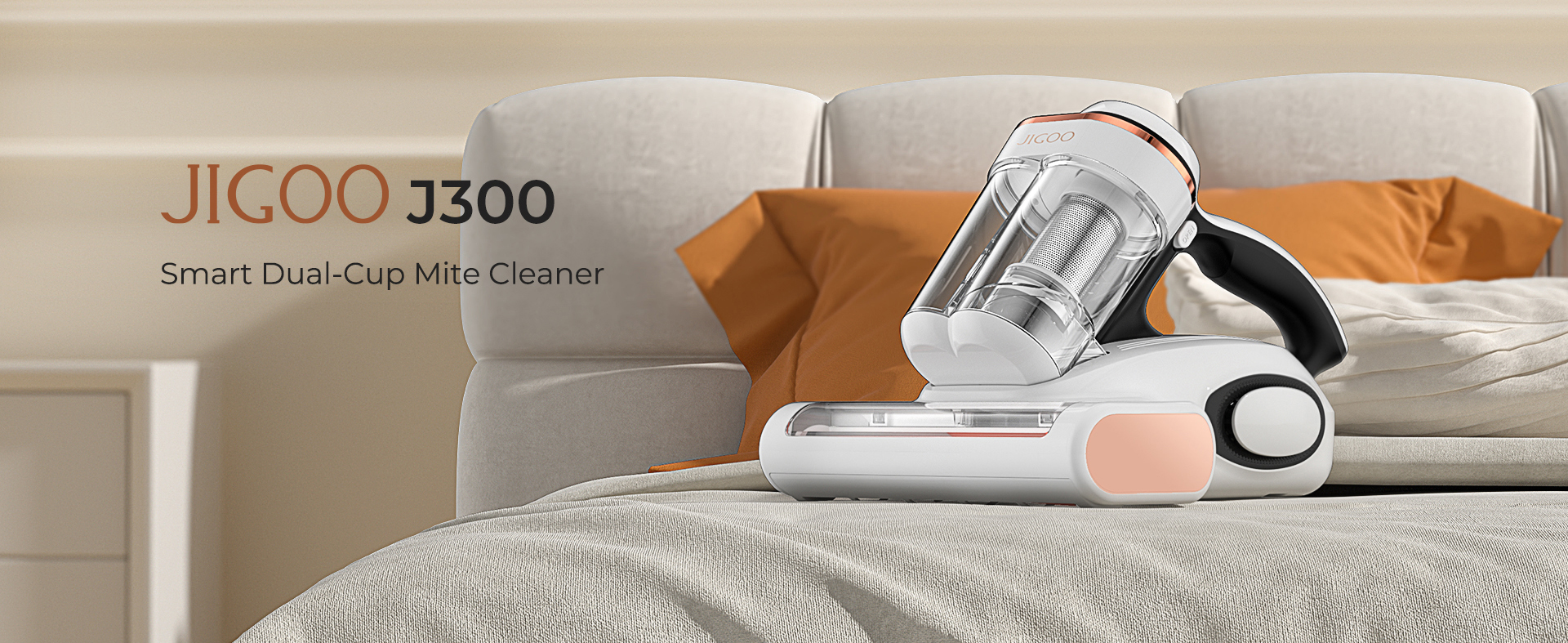 Amazon.com - JIGOO Bed Vacuum Cleaner with Dust Sensor