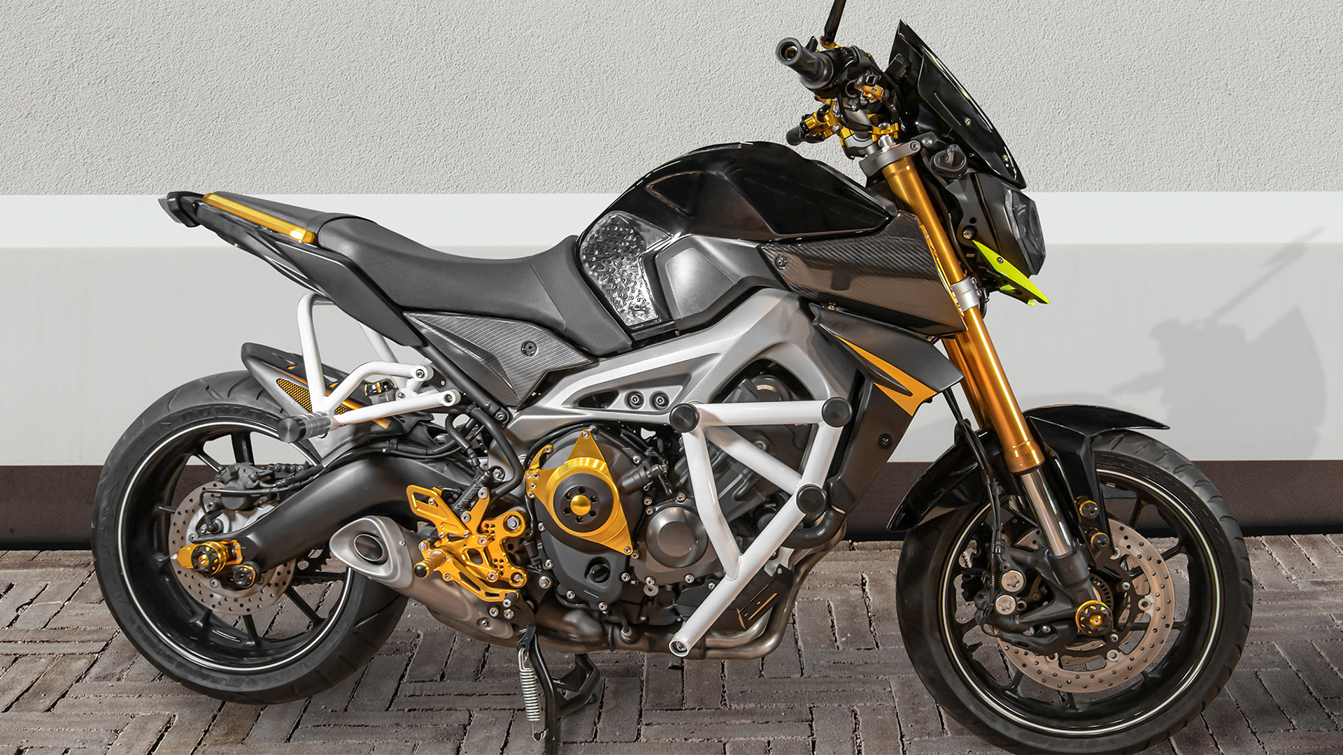 Amazon.com: Motorcycle Crash Bar for Ya-maha MT-09 FZ-09 MT09 FZ09