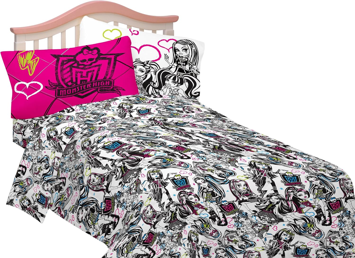 Mattel Sheet Set, Twin, Monster High Ghouls Rule
