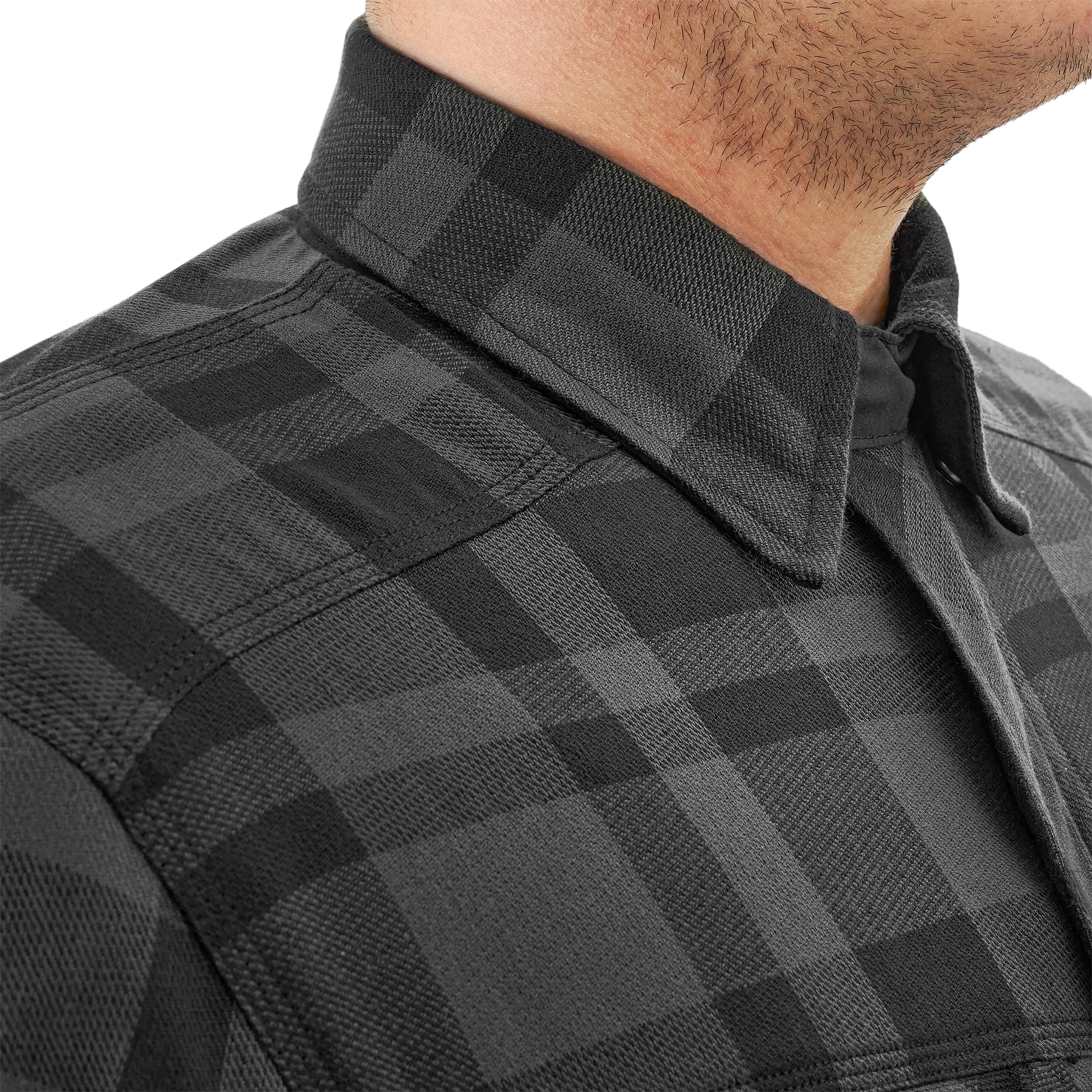SHIMA RENEGADE Motorradhemden Herren und Damen - Motorrad Kariertes Hemd mit Protektoren Jacke Flanell Lumber Aramid | Wetterfester Fahrkomfort
