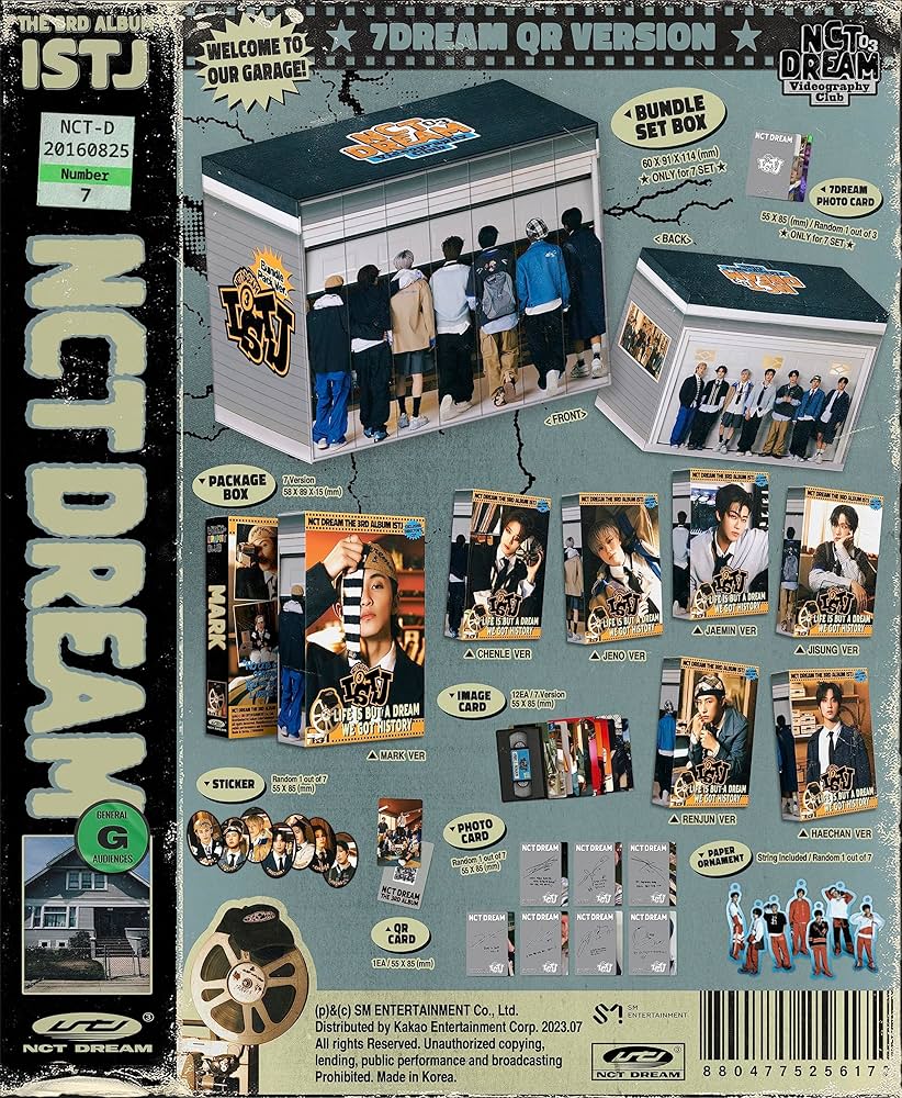Amazon.com: NCT DREAM ISTJ 3rd Album Contents+Sticker+Photocard+