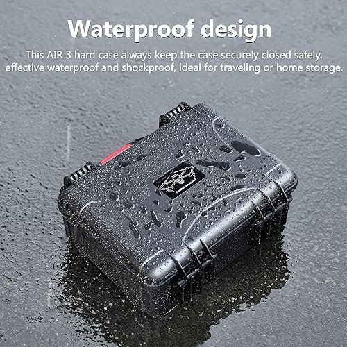 Miniatura 5 de STARTRC Air 3 Estuche rígido impermeable para DJI Air 3 Fly More Combo con controlador DJI RC 2RC-N2, accesorios para drones
