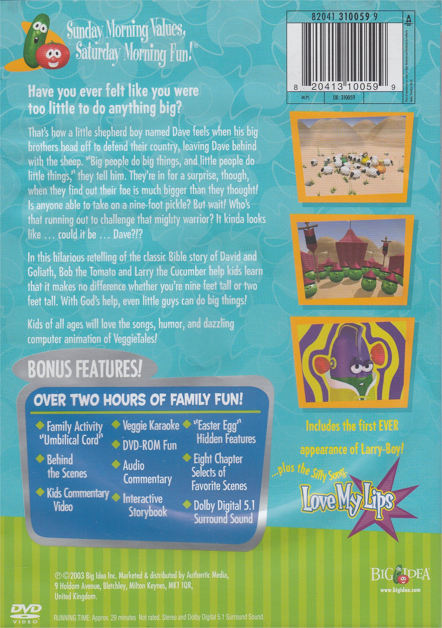 Amazon.com: VeggieTales: Dave And The Giant Pickle (Word