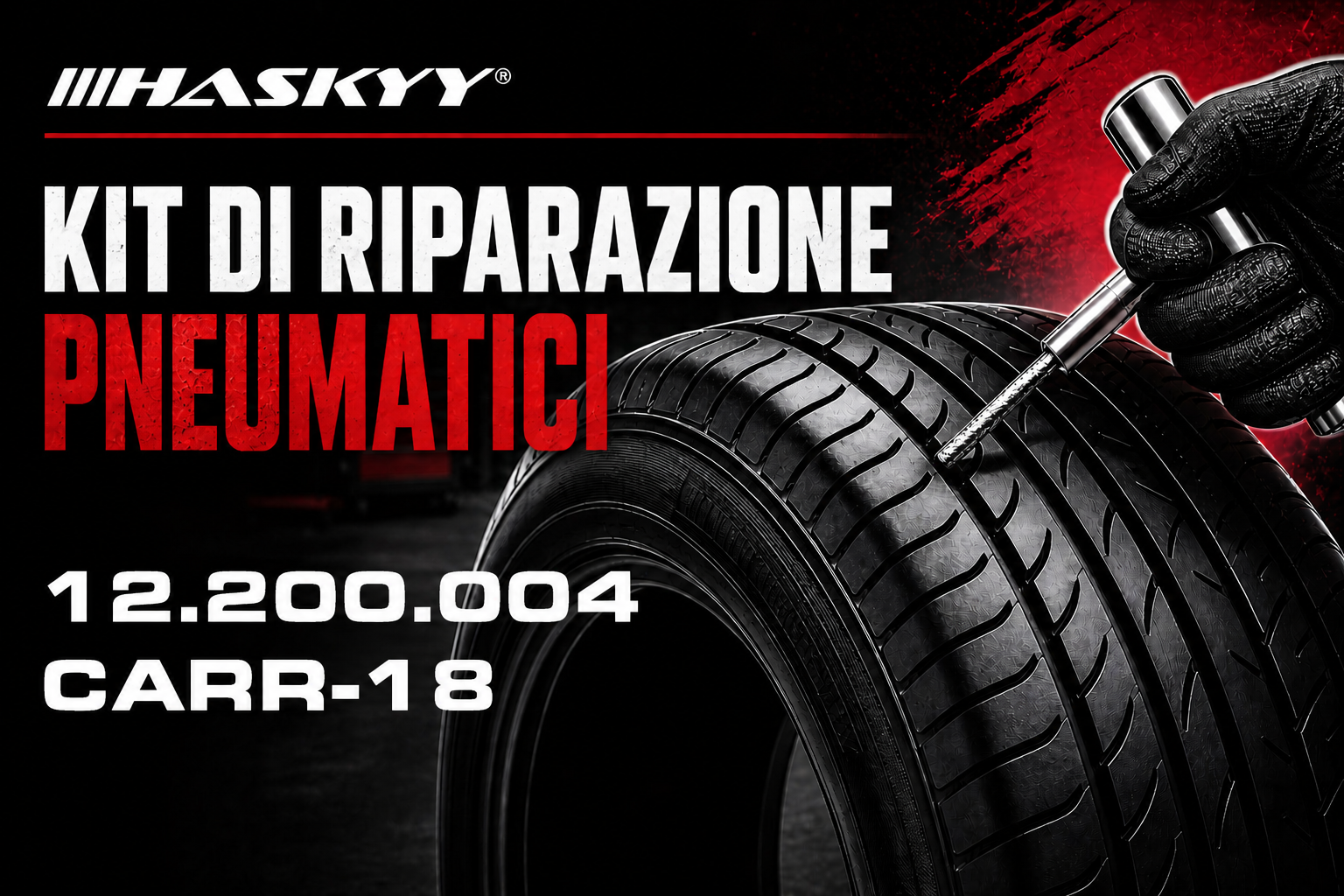 Kit Riparazione Chiodi Pneumatici – 100 Pezzi Tappi A Vite In Gomma Per Auto, Camion, SUV – USA