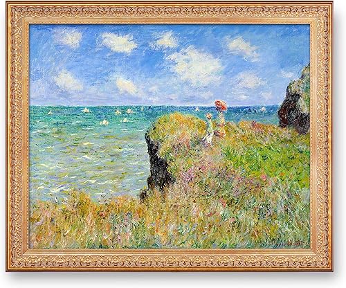 Miniatura 252 de A&T ARTWORK Antibes Seen from The Salis Gardens de Claude Monet Las Obras de Arte Clásico Mundial Reproducciones, Impresiones de Arte en Lienzo