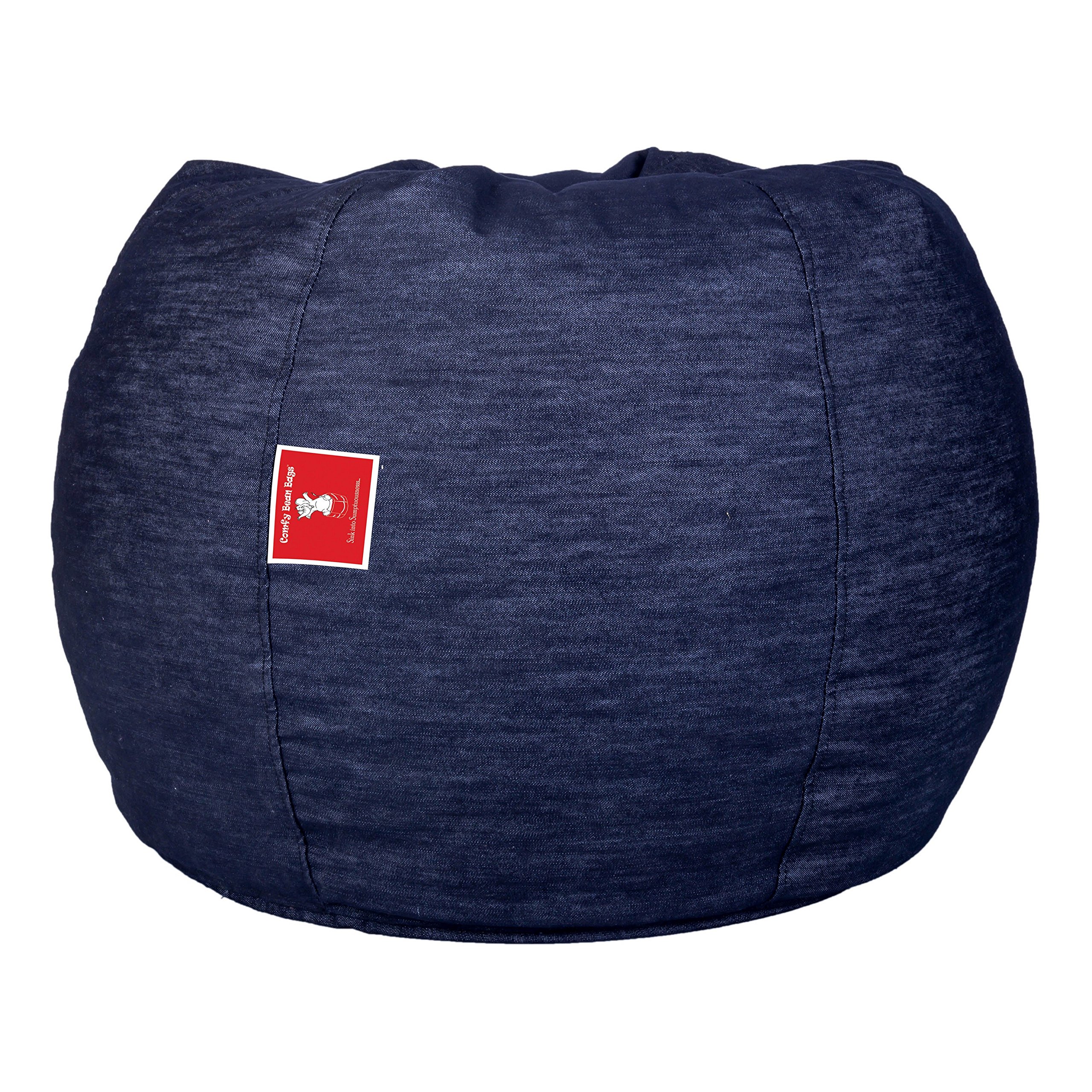 BiggieBean Bag Bag with Beans Filled XXXXL Bean Bag Prefilled with Beans Printed - Official : PrintEssence (Color : e=mc2 Brown Cream)