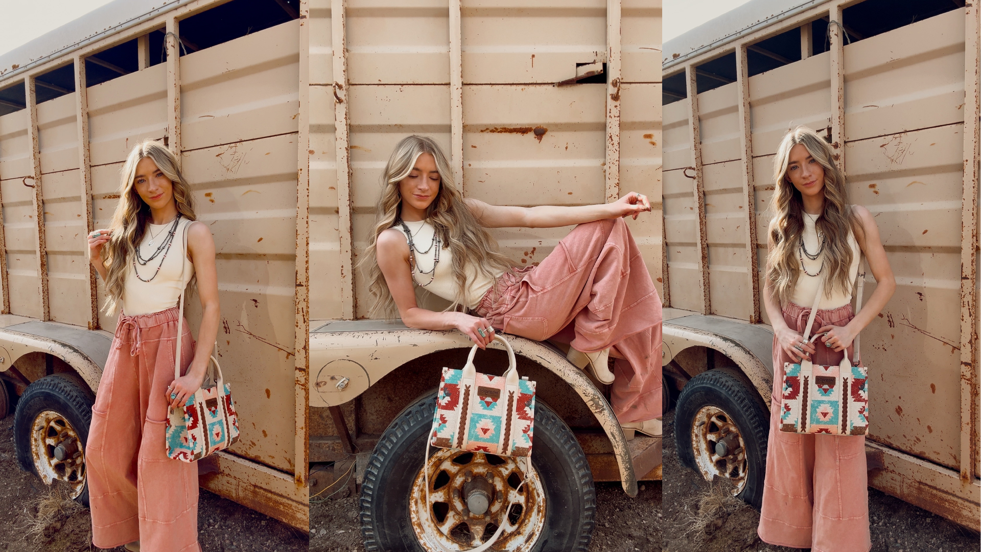 Bolso Tote estilo Boho Montana West Wrangler miniatura 7