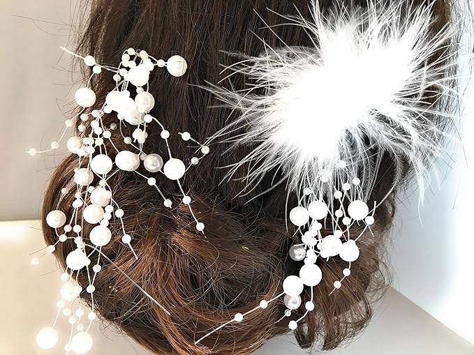 Amazon 髪飾り パール 髪飾り 成人式 髪飾り 結婚式 髪飾り こども 発表会 髪飾り 和装 ちょい足し 羽 着物 浴衣 振袖 振袖髪飾り はかま ドレス ウエディング 七五三 753 こども髪飾り かわいい 可愛い おしゃれ 人気 髪飾り3点セット Uピン 髪飾り