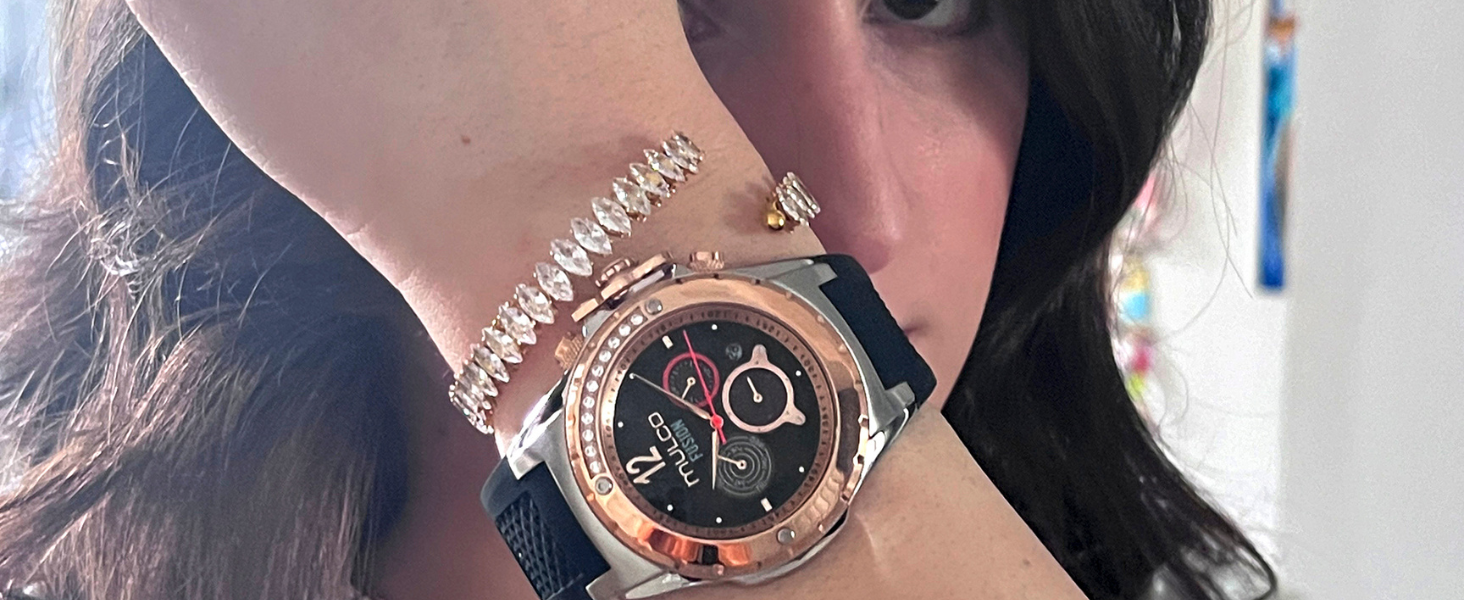 Amazon.com: MULCO Watches for Women-Blue Marine, Silver  display picture 3