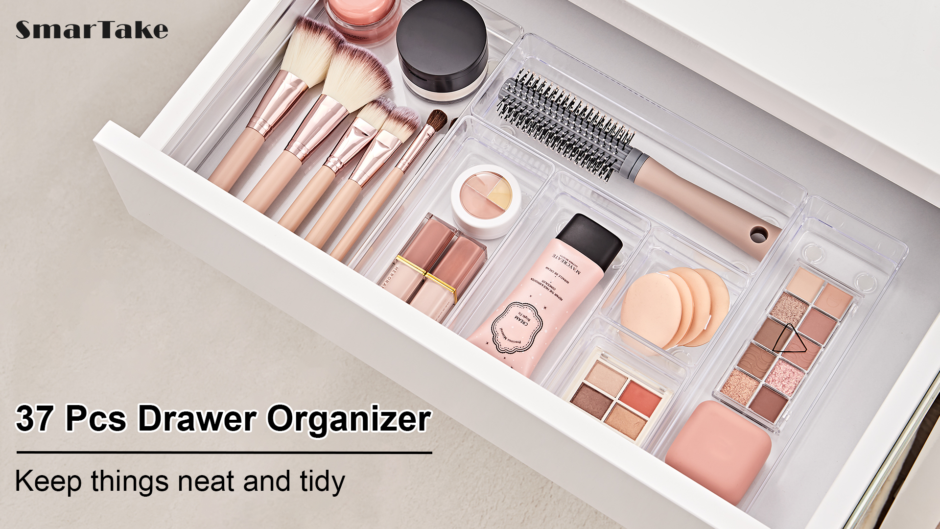 Amazon.com: SMARTAKE 37-Piece Drawer Organizer with Non-Slip