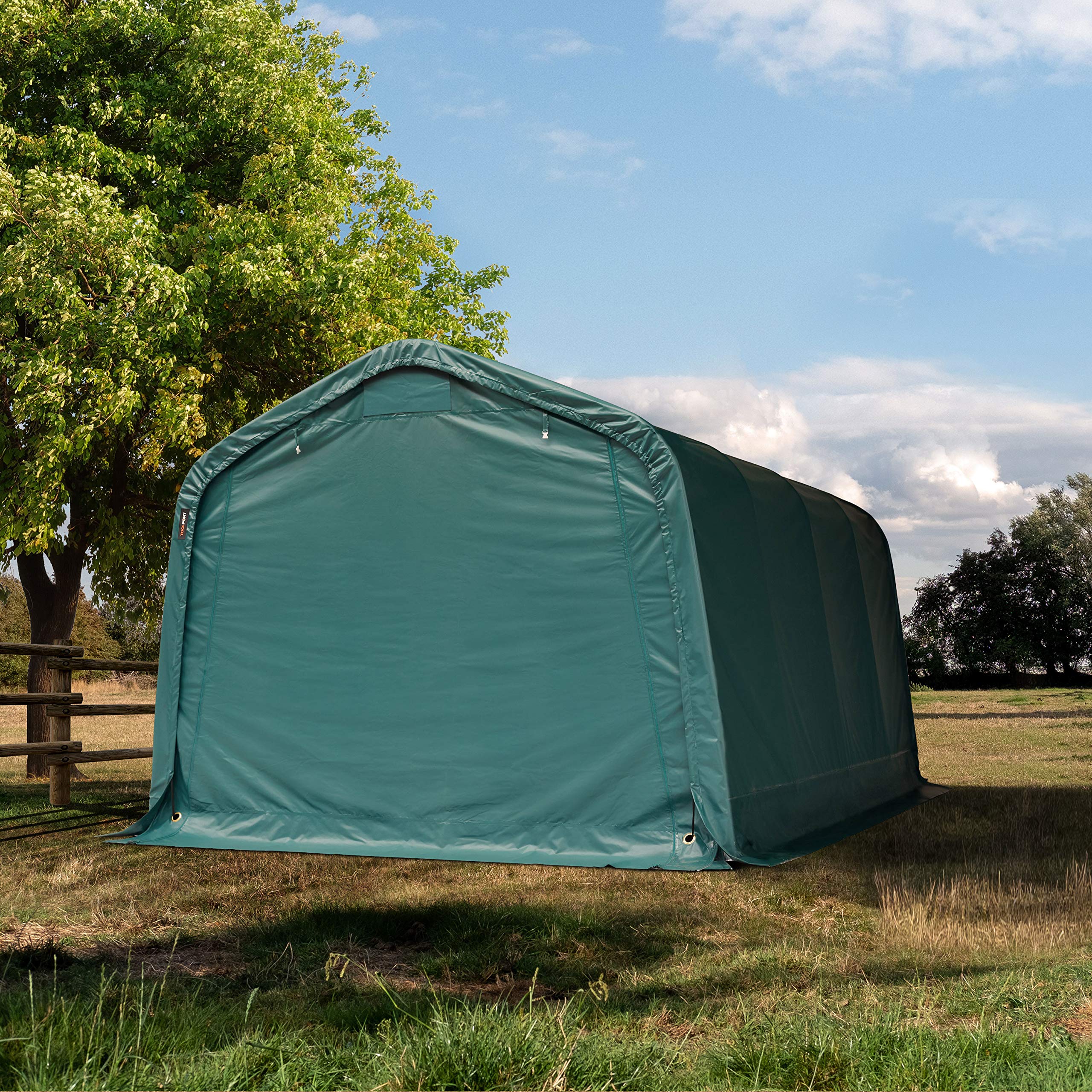 TOOLPORT Tenda da pascolo 3,3x4,8 m, Telo Verde in PVC 2300N