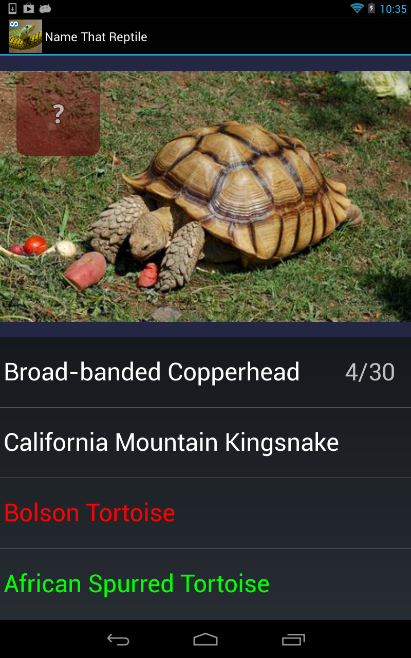 Reptile Species Trivia QuizAmazon.co.ukAppstore for Android