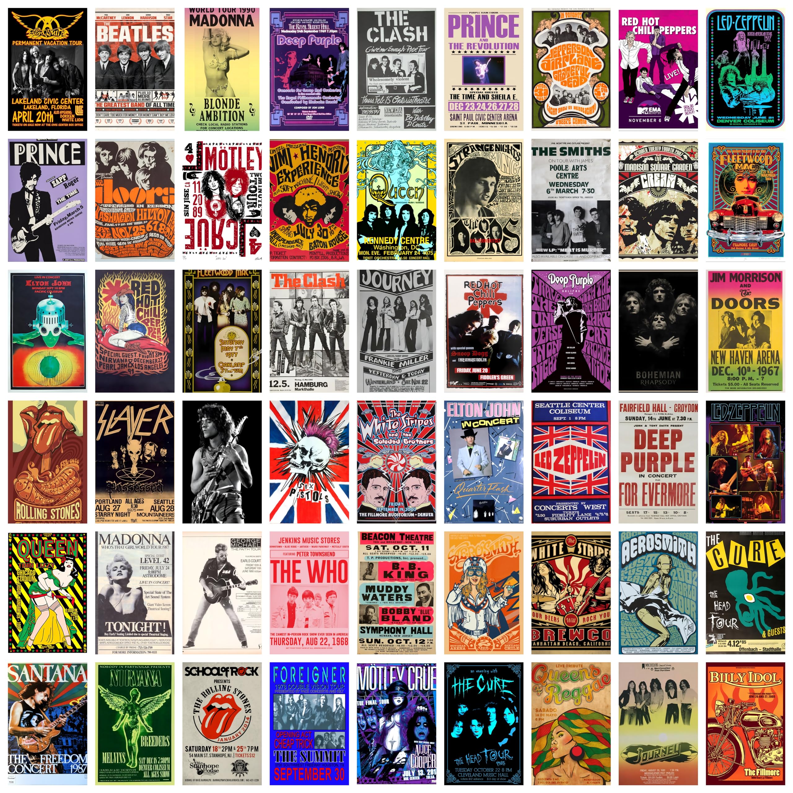 Craft Qila Band Pack of 54 Aesthetic Wall Collage Kit, Girl Room Decor, Dorm Decor, Photo Collage Kit, Wall Collage