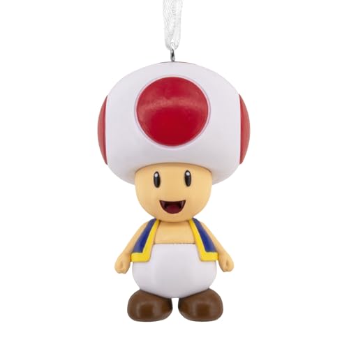 Hallmark Christmas Ornament, Nintendo Super Mario Toad Ornament, Gifts for Gamers
