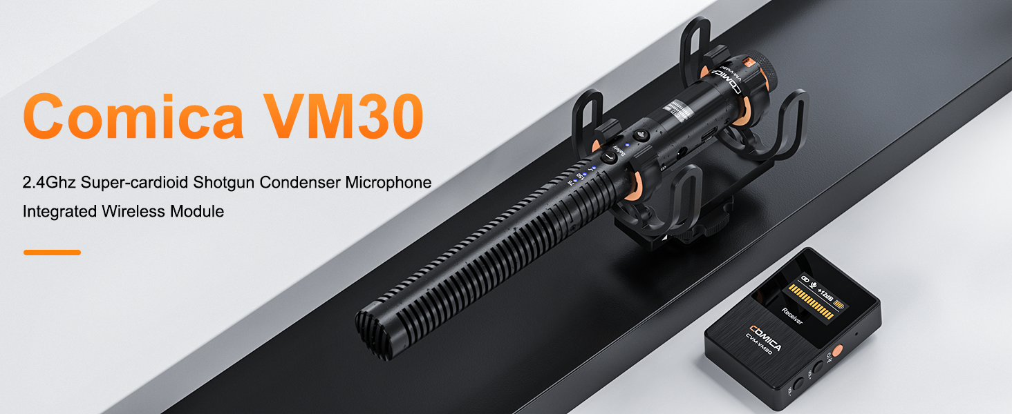 Amazon.com: COMICA VM30 Shotgun Microphone, with Wireless