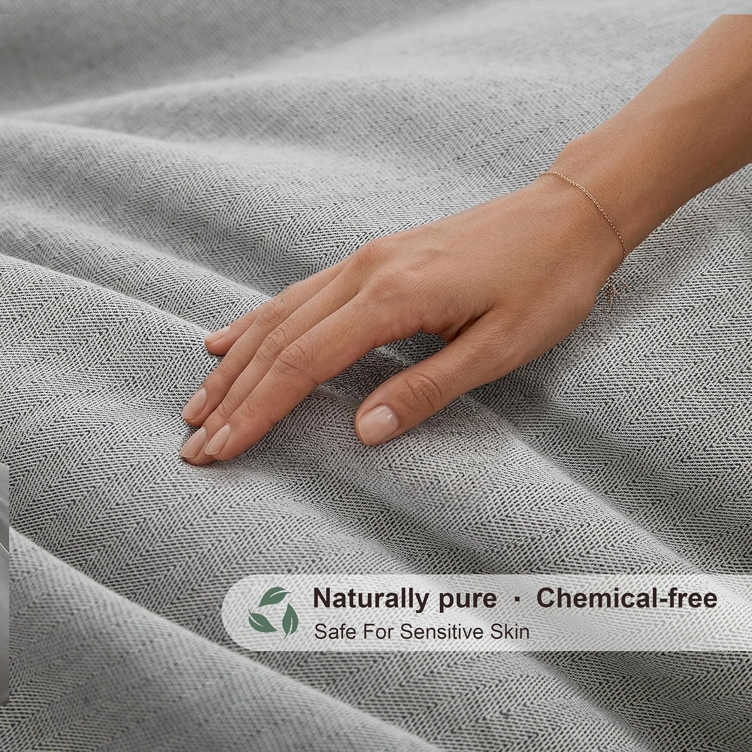 Oli Anderson Duvet Cover Queen Size - 3 Pieces Washed Cotton Linen Duvet Cover Set - Soft Breathable Bedding Set with Zipper Closure for All Seasons, Comforter Not Included - Linen Grey, Queen