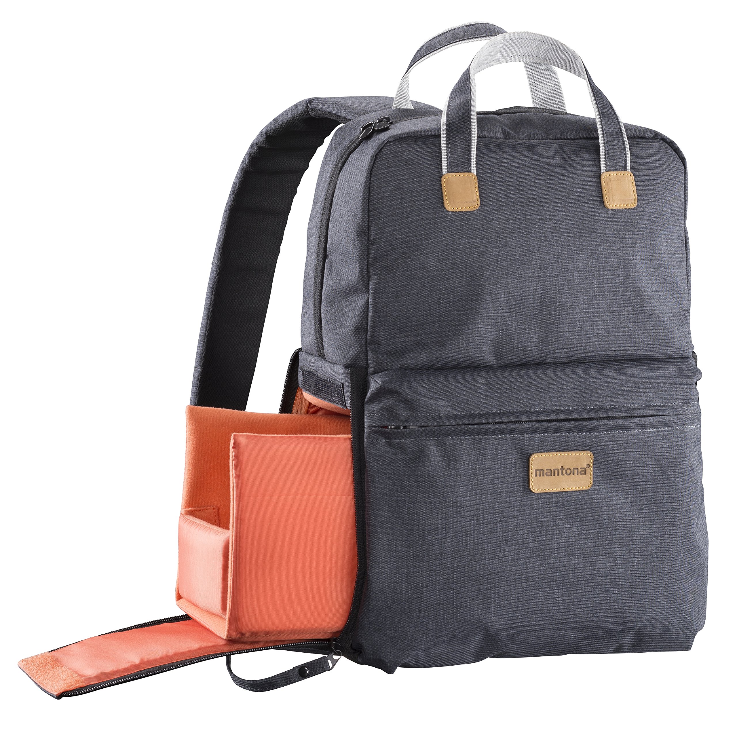 Mantona Urban Companion Fotorucksack und Tasche, anthrazit, 450mm