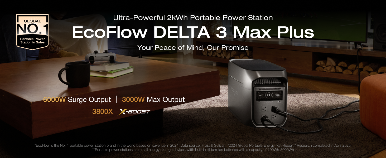 Amazon.com : EF ECOFLOW Portable Power Station DELTA 3 Max Plus