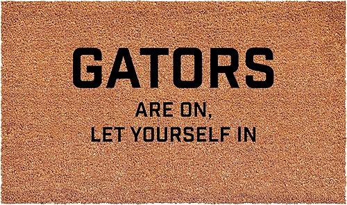 Miniatura 1 de Calloway Mills 111781729 Gators are on let Yourself in Felpudo de 17 x 29 pulgadas