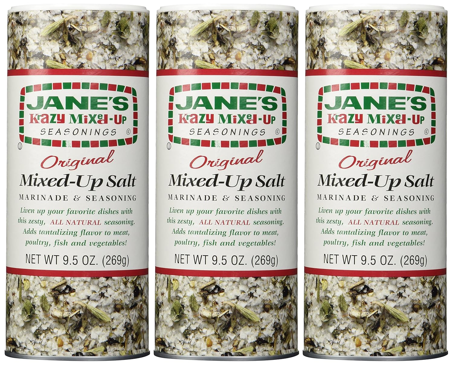 Amazon.com : Jane's Krazy Mixed-up Original Salt Blend 9.5 Oz (Pack of