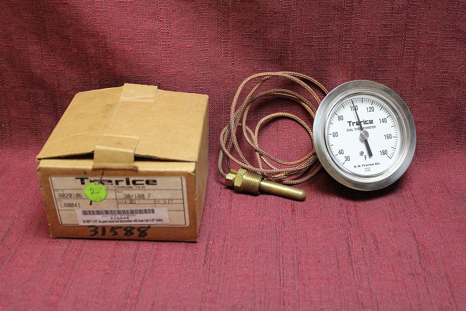 Trerice L80041 Thermometer 30/180F 5' TBG New Industrial