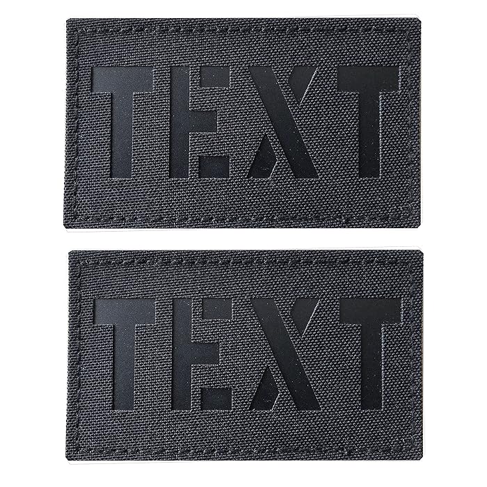 Buy 2 Pack Custom IR Tactical Vest Patch Backpack Badges with Hook and