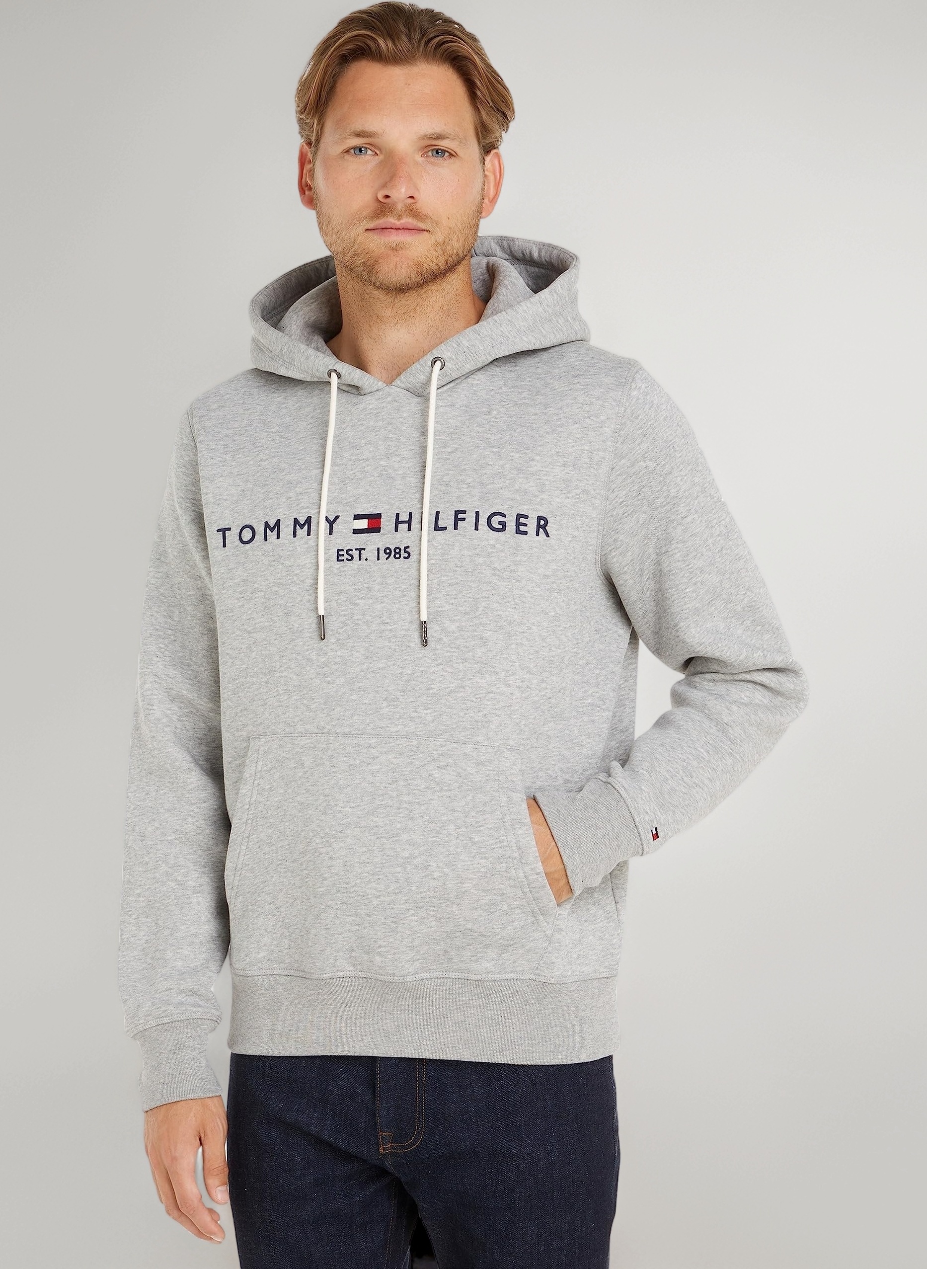 Men’s Logo Hoodie with Kangaroo Pocket