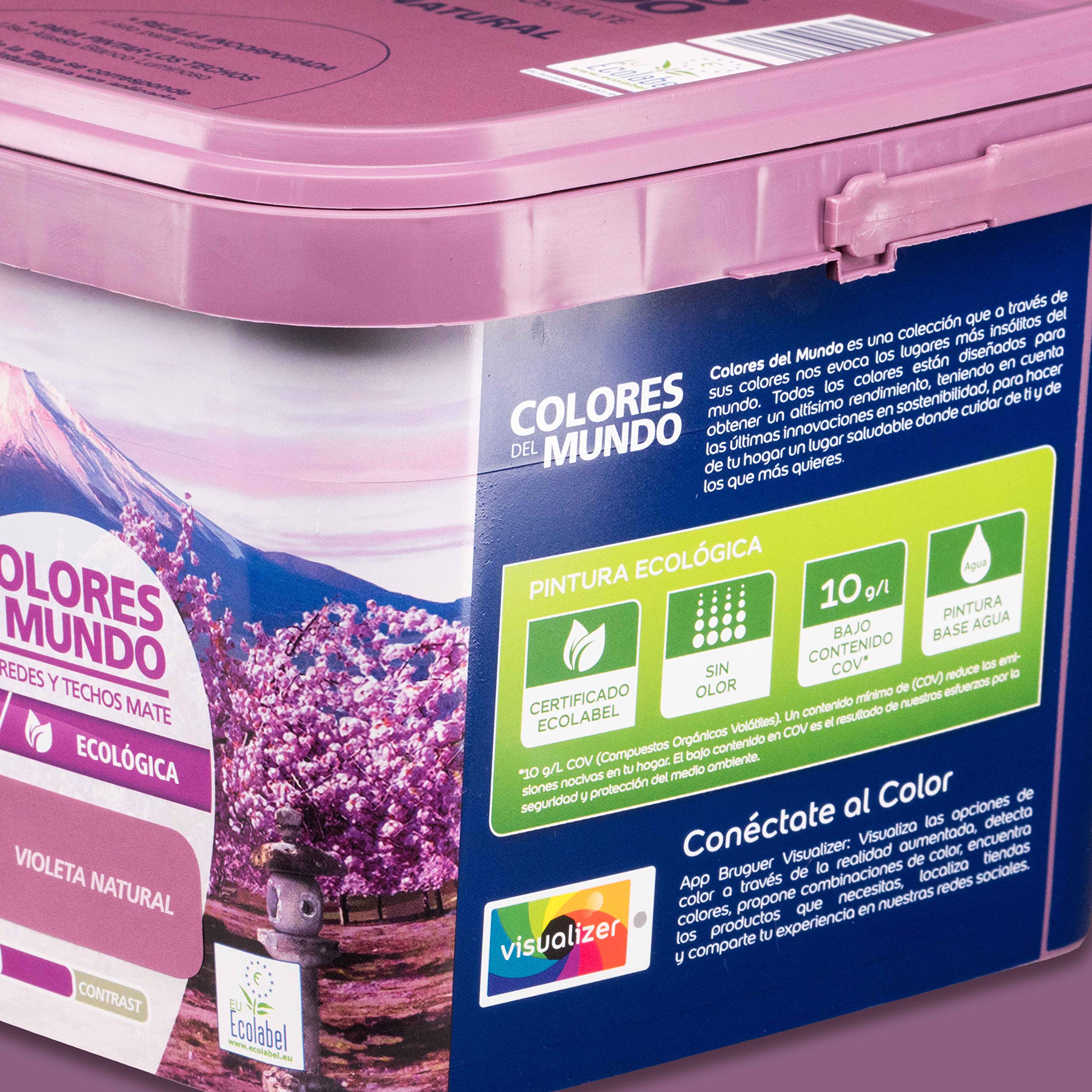 Bruguer Colores del Mundo Pintura para paredes monocapa Japón Violeta Natural 4 L