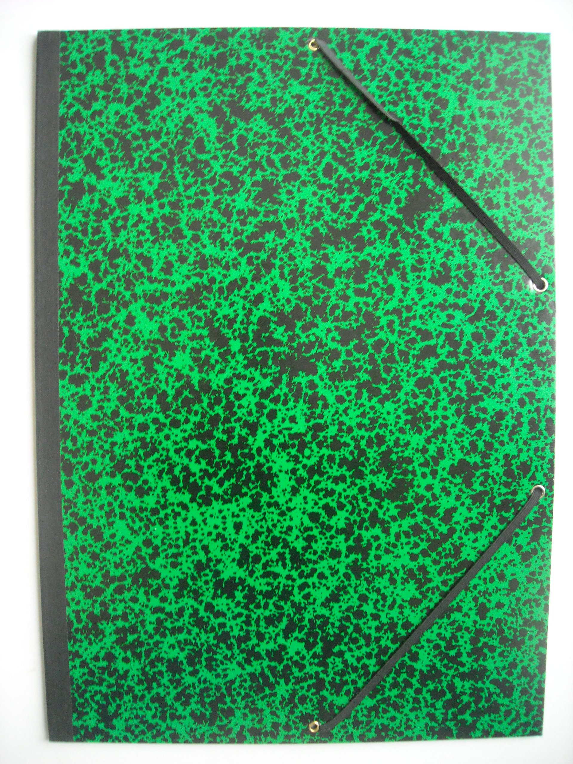 Exacompta 5 Pack Green Marbled Paper/Linen Portfolio