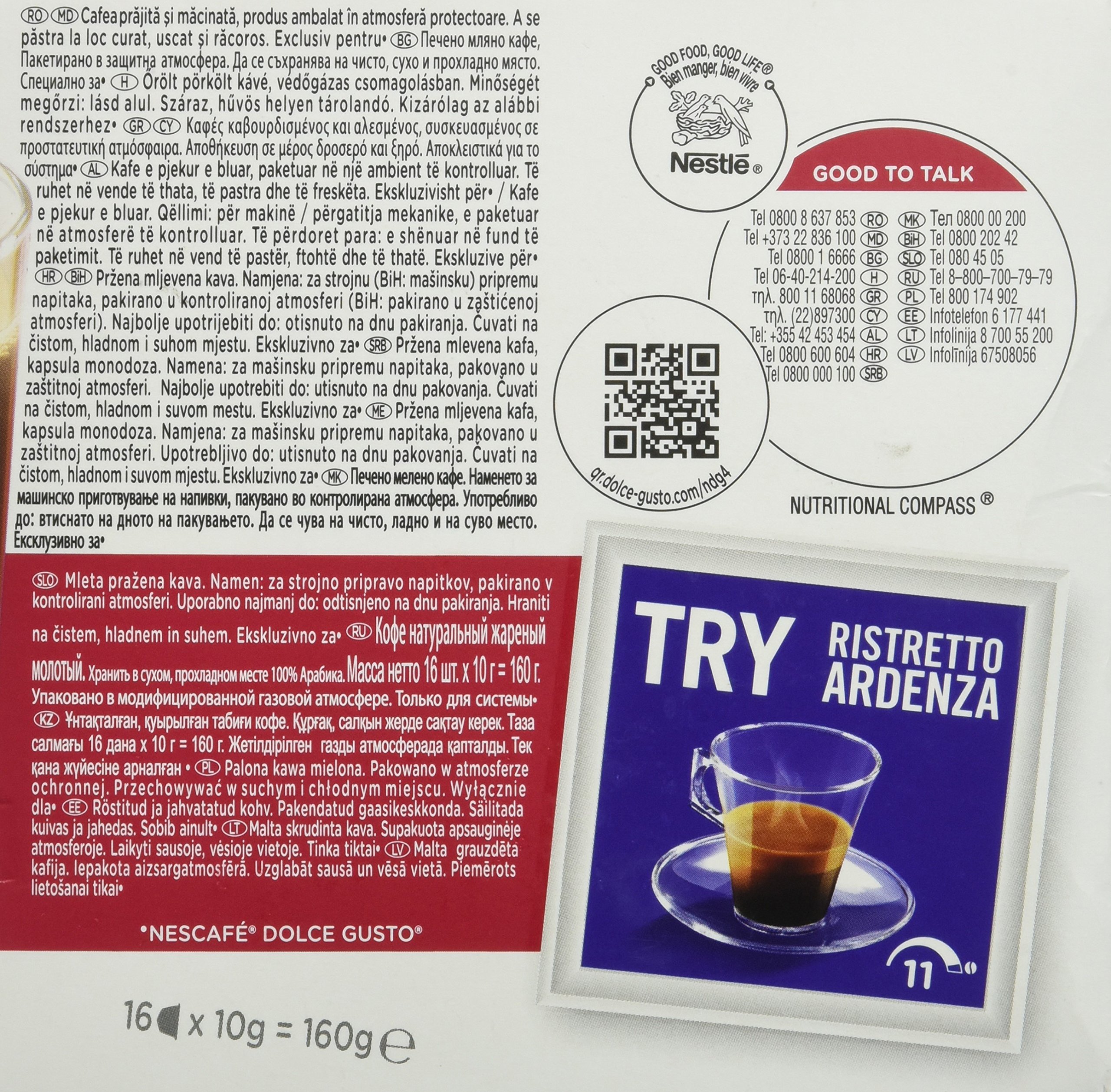 96 Cialde Capsule Nescafe' Dolce Gusto Caffe' Americano Originali