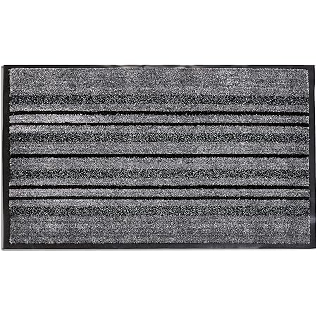 Amazon Basics - Türmatte mit Rasenstreifen-Design, 40 x 60 cm, für den Innen- & Außenbereich