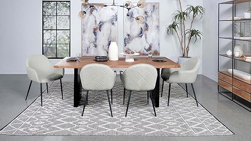 Miniatura 11 de Coaster Home Furnishings Emma - Silla tapizada para comedor, color gris niebla